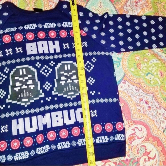 Star Wars Darth Vader Bah Humbug Festive Ugly Christmas Sweater - Picture 3 of 5